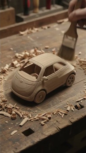 Satisfying Car Wood Carving ASMR | Aixam Coupe GTI, Ligier JS2 R & Micro Microlino