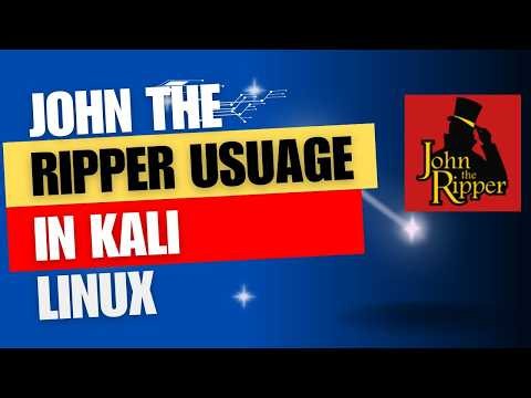 How to Use John the Ripper in kali linux - Ethical Hacking Tutorial