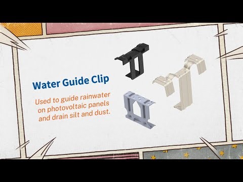 EmperySolar Water Drain Dirty Mud Drainage Clip for Solar Panel Clean the Panel