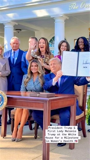 President Trump & First Lady Melania Trump Mark a Special Moment for Women’s Health 🇺🇸