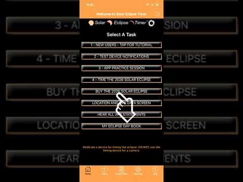 Solar Eclipse Timer App Tutorial