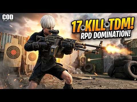 Unlocking the S-Tier OVERCHARGED RPD in COD Mobile! 🔥 Is this the new TDM meta?