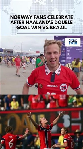 FIFA WC | Fans React: Norway Celebrate Erling Haaland's Two-Goal Win Over Brazil | Neymar | N18G