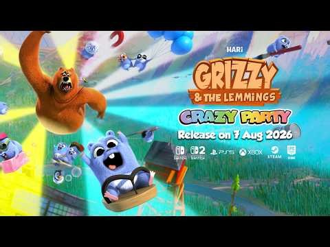 GRIZZY & THE LEMMINGS: CRAZY PARTY — Official Game Trailer 🎮