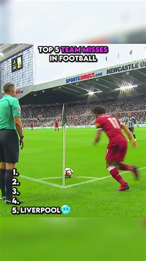 Top 5 Football Team Misses