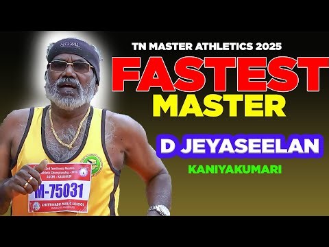 Fastest Man 75+ 100m final TN Masters 2025