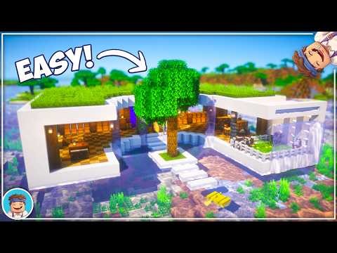 Minecraft: How to Build a Modern House on Water | Minecraft House Build Tutorial 🏡