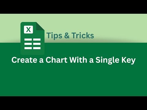 How to Create a Chart With a Single Key in Excel | Excel Tips & Tricks