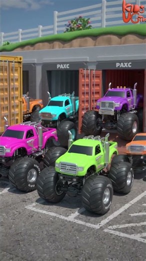 12345 CAR SLIDES OFF CLIFF | truck show | AUDI Monster Jam Monster Truck #youtubeshorts