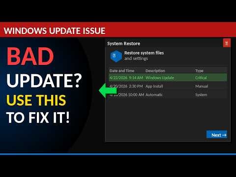 Bad Windows Update? Use This Tool to Fix It Fast!