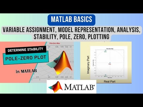 MATLAB Basics, Variable Assignment, Model Representation, Analysis, Stability, Pole, Zero, Plotting