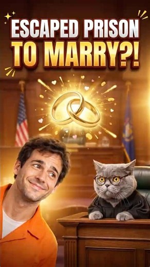Judge Joe vs. The Man Who Escaped Prison to Get Married 😹⚖️ #shorts #comedy #catcomedy