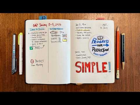 A Simple, Minimalist Bullet Journal Setup for 2026