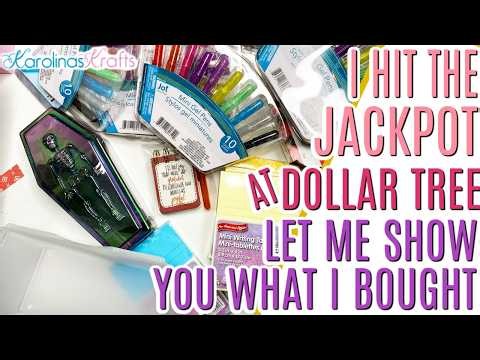 I hit the JACKPOT at DOLLAR TREE! Crafts Dollar Tree Haul, let me show you what I bought!