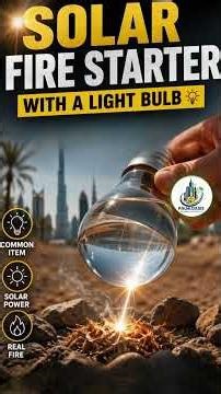 How to Build a Solar Fire Starter with a Light Bulb