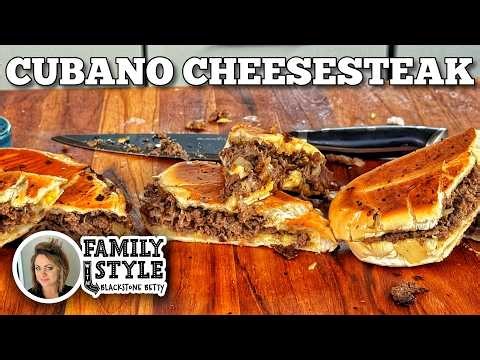 Cubano Cheesesteak on the Blackstone Griddle