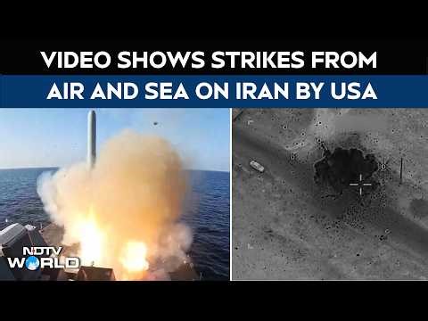 US Attacks Iran | US Defense Dept. Video Shows Strikes From Air And Sea On Iran