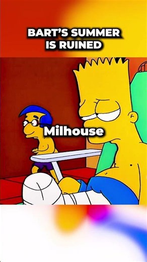 Bart Simpsons Summer is Ruined