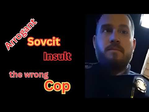 arrogant sovereign citizen insults the wrong cop Raw Bodycam