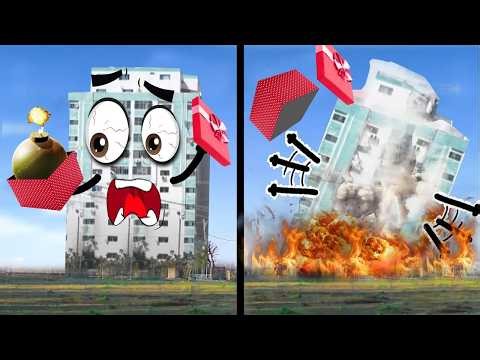 Destroy Buildings with Explosions - Satisfying Demolition Video Compilation Woa Doodles