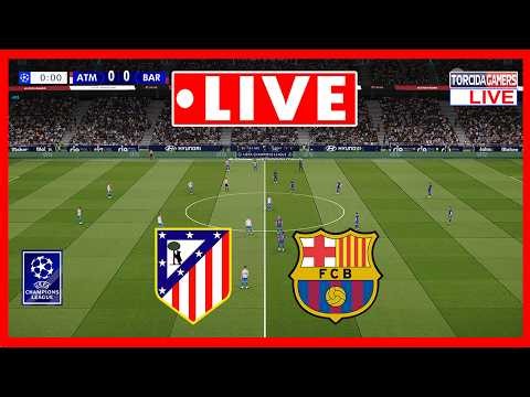 LIVE: Atletico Madrid vs Barcelona | UEFA Champions League 2025/2026 | Match Today Simulation