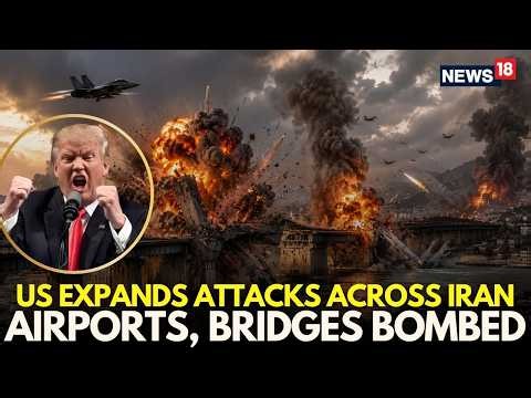 US-Iran War LIVE | US Destroys Civil Infrastructure in Iran; Airports, Bridges Bombed | Trump | N18G