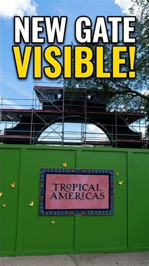 Tropical Americas Gate Visible! Animal Kingdom Construction Update 🌴🏰