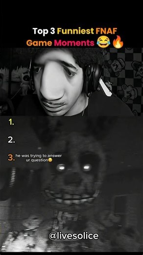 Top 3 Funniest FNAF Game Moments 😂🔥 (Springtrap So Scary) #fnaf
