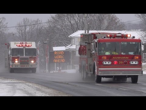 Auburn Fire Company Tanker 39-30 & Deer Lake & West Brunswick Fire Company Engine 42-11 Responding