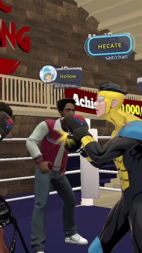 Bro hit the emote mid boxing match #vr #vrchat #virtualreality #vrchatcommunity #boxing