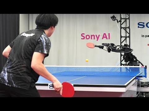 A robot Sony built with AI is defeating human pros at table tennis