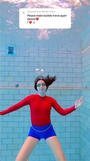 Viral Bubble Dance Trend Underwater 🫧