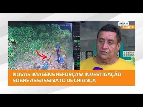 Imagens mostram tio levando a criança para o local onde foi assassinada
