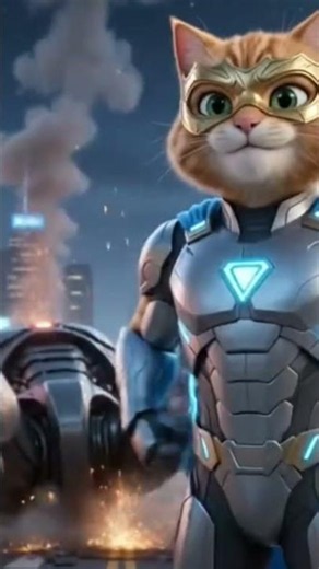 Super Cat vs Alien Invasion! 😼🚀 (Part 1) #shorts #animation #3danimation #superhero #cat