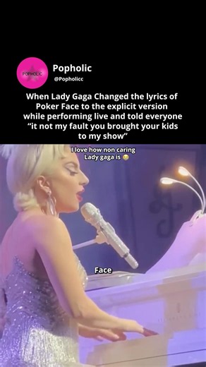 When Lady Gaga changed the lyrics of Poker Face