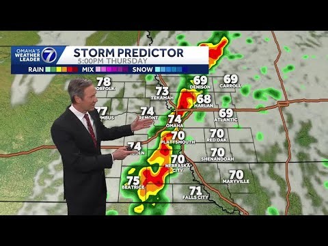 Tracking Thursday storm chance for Omaha