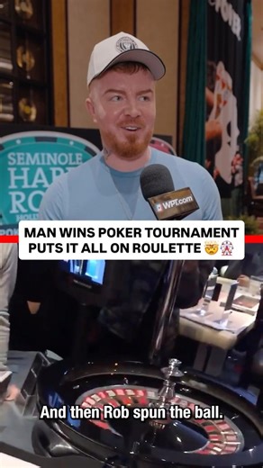 Poker Player Wins Tournament, Puts It On ROULETTE?! 😱 #poker #pokerplayer