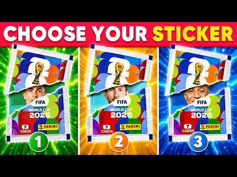 ⚽ CHOOSE YOUR PANINI WORLD CUP PACK 🔥🏆 WHOEVER GETS THE BEST STICKER WINS ⚽🌎