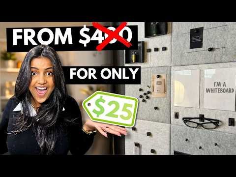 I Made This $400 Wall for ONLY $25 | DIY Dollar Tree Tutorial