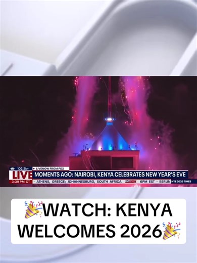 Kenya started 2026 with an incredible fireworks display in Nairobi - the country's capital.