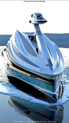 This Yacht Looks Like a Swan 🦢 ⭐
