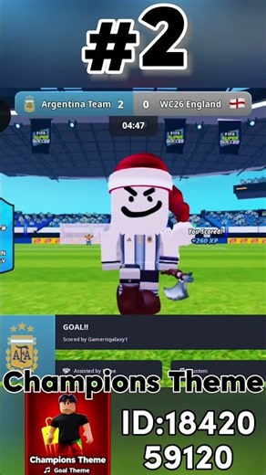 TOP 3 CUSTOM GOAL THEME IN FSS PART 6 #robloxsoccer #roblox #soccer #football #sls