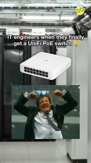 IT Engineers When the UniFi PoE Switch Arrives 🔥 | Cost to Cost UAE #itmemes #switch #tech #shorts
