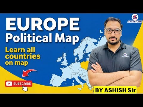 Europe Map Countries | Complete Political Map of Europe | SSC/UPSC Geography #politics #geography