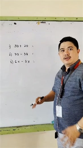 Addition and subtraction of algebraic expression #teacher #math | Moises Carlos