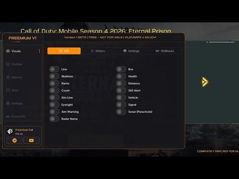 HACK CODM | HACK CALl OF DUTY VNG GARENA GLOBAL 1.8.55 1.6.55 1.0.55 | FREE VERSION | MOD MENU APK