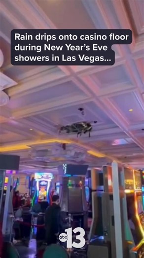 KTNV | Channel 13 News Las Vegas on Instagram: "When it rains, it pours…in this case, inside the casino, too. Rain chances remain in the forecast tonight and throughout New Year’s Day. If you’ve got pictures or video to share with our weather team, submit them at KTNV.com/weatherpics 📍Bellagio Las Vegas"