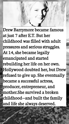Drew Barrymore: The Child Star Who Rebuilt Her Life From Zero 💔➡️❤️