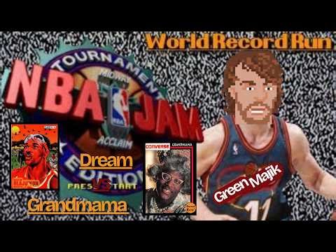 NBA Jam T.E. - Super Nintendo - World Record Runs #2 The Dream vs Grandmama