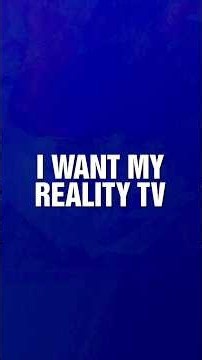 I Want My Reality TV | Category | JEOPARDY! MASTERS